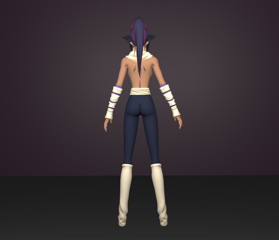 yoruichi 3D model_4
