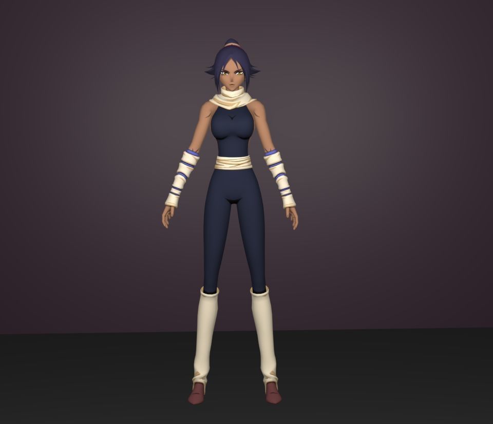 yoruichi 3D model_1
