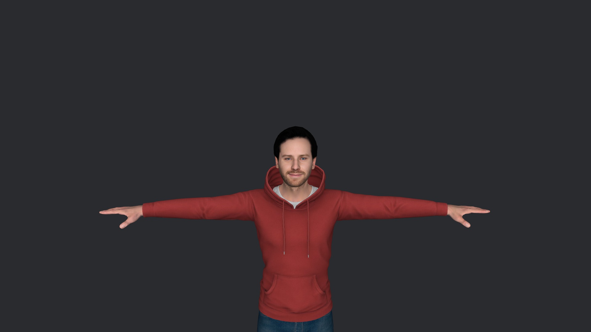 Armie hammer Hyper Realistic Full Body Fully Rigged Character Low-poly 3D model_19