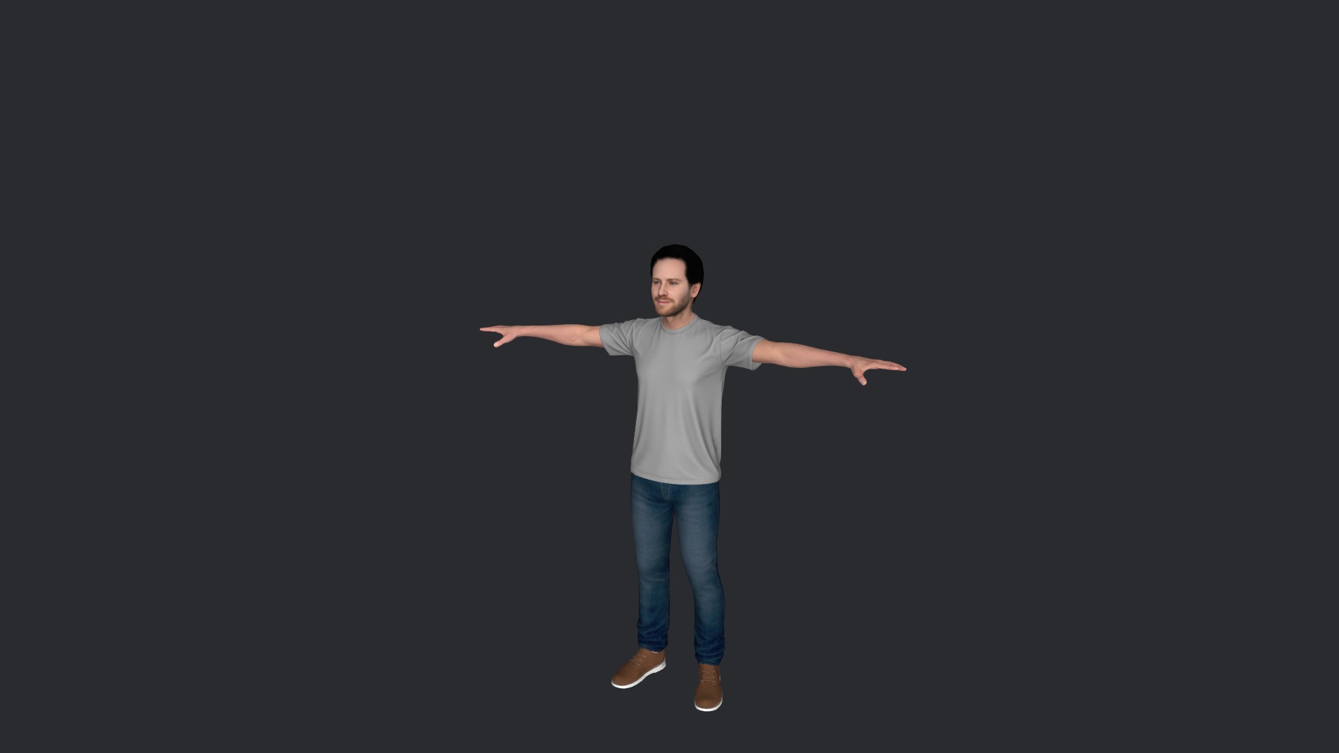 Armie hammer Hyper Realistic Full Body Fully Rigged Character Low-poly 3D model_25