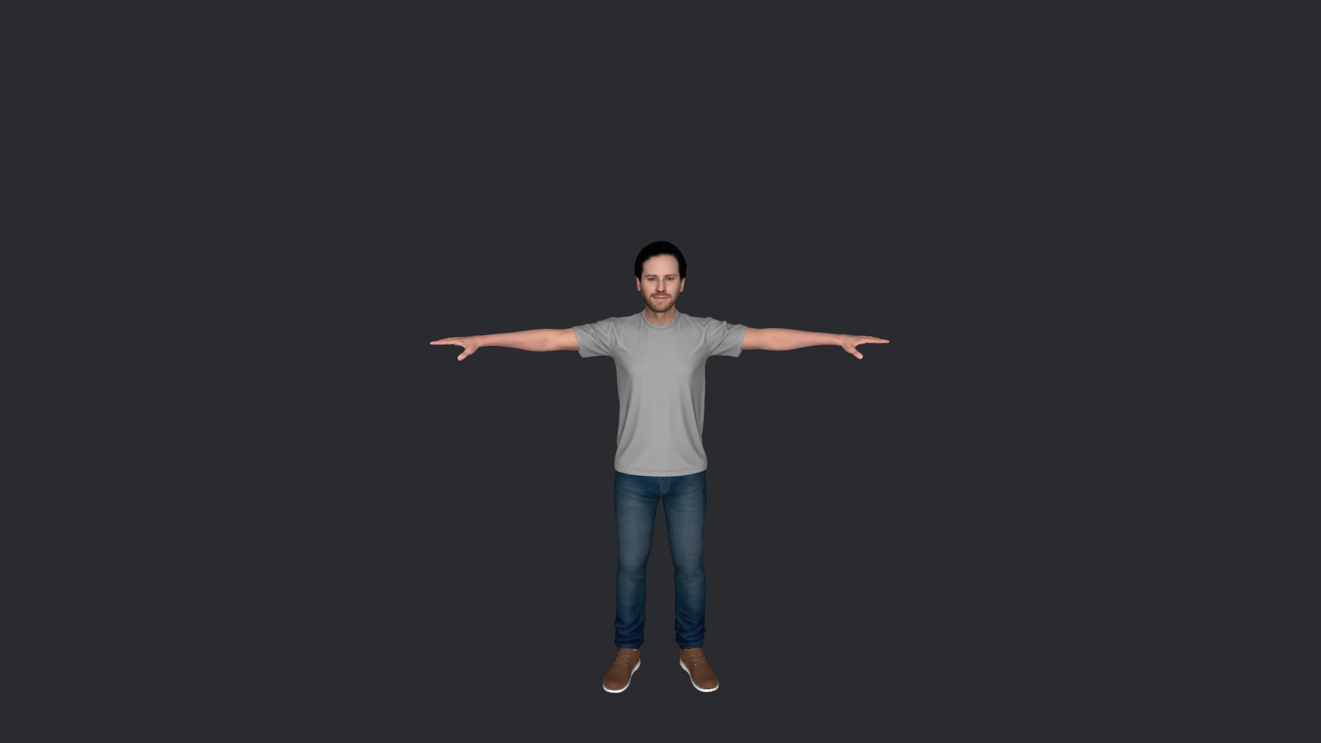 Armie hammer Hyper Realistic Full Body Fully Rigged Character Low-poly 3D model_29
