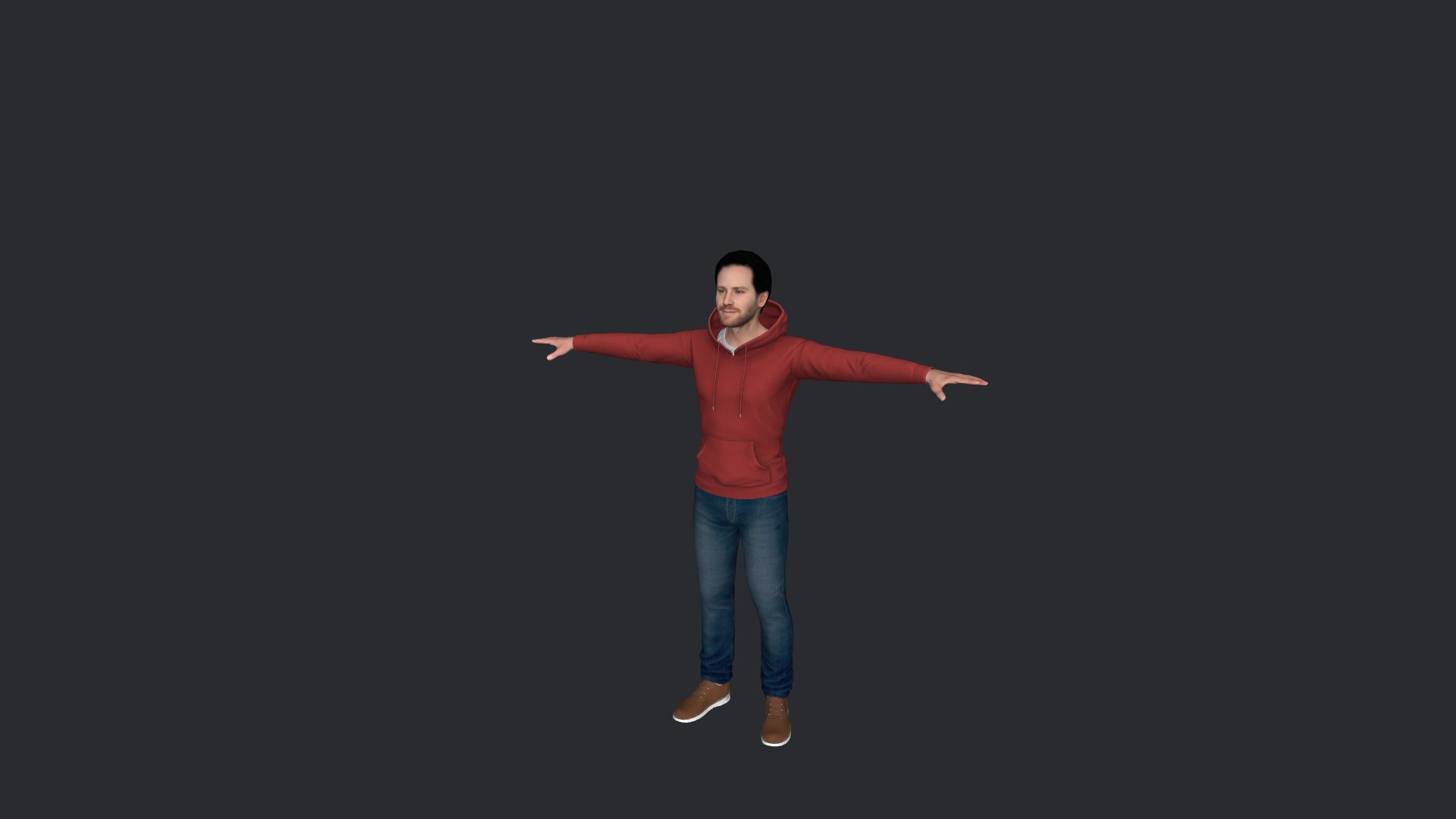 Armie hammer Hyper Realistic Full Body Fully Rigged Character Low-poly 3D model_15