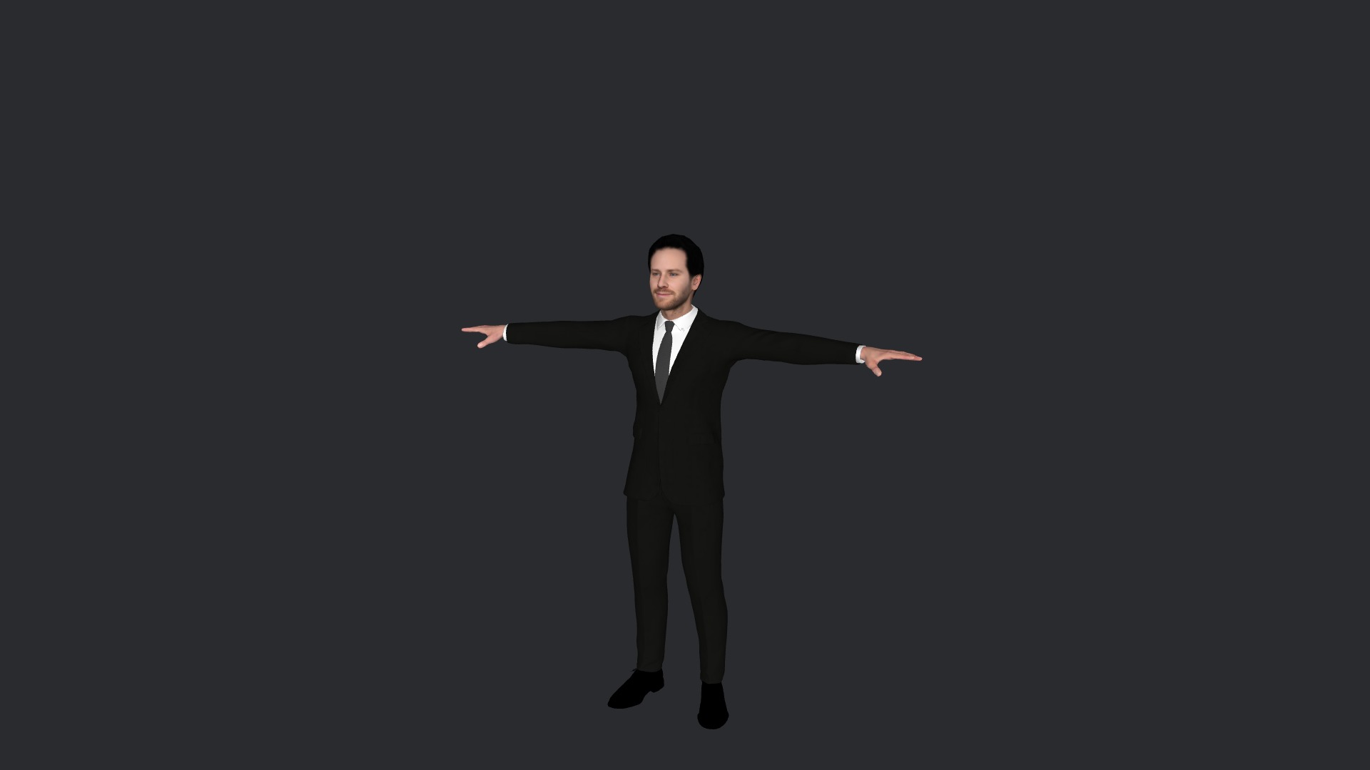 Armie hammer Hyper Realistic Full Body Fully Rigged Character Low-poly 3D model_4