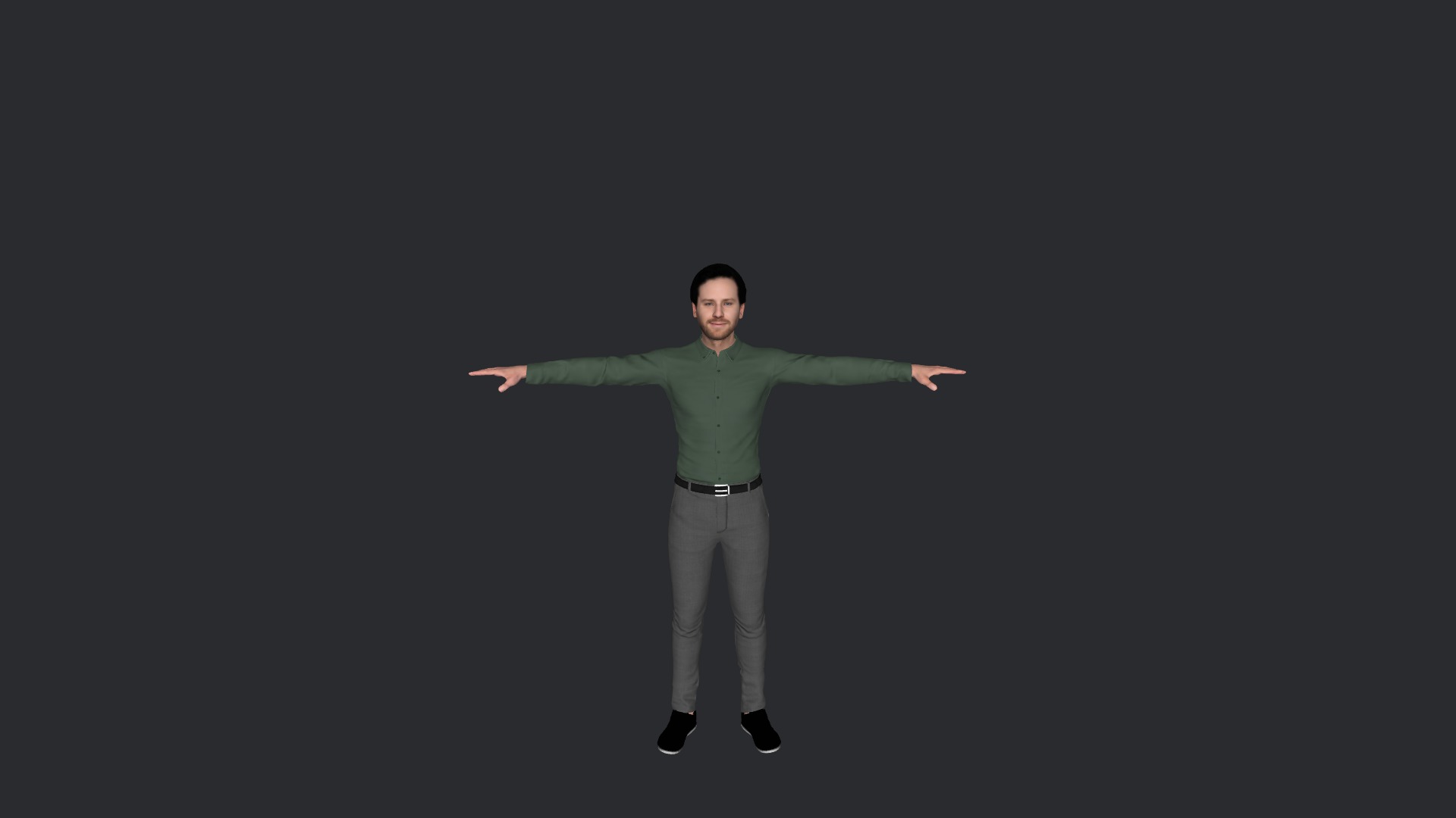 Armie hammer Hyper Realistic Full Body Fully Rigged Character Low-poly 3D model_5