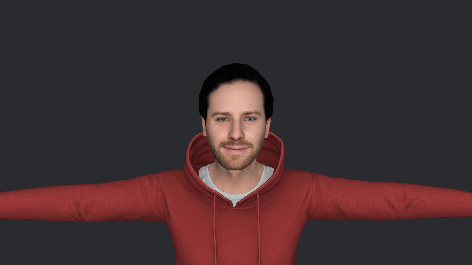 Armie hammer Hyper Realistic Full Body Fully Rigged Character Low-poly 3D model_21