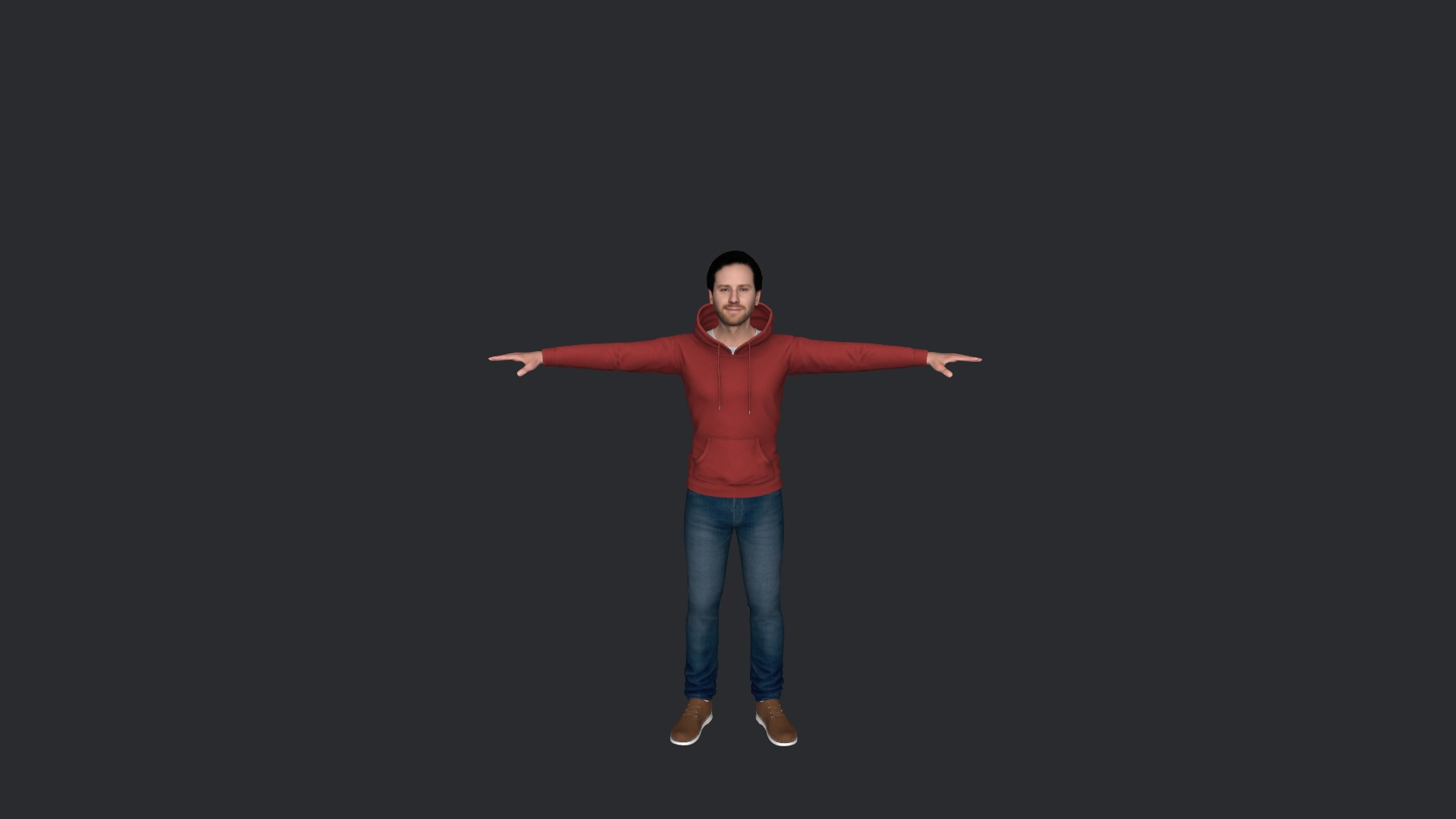 Armie hammer Hyper Realistic Full Body Fully Rigged Character Low-poly 3D model_24