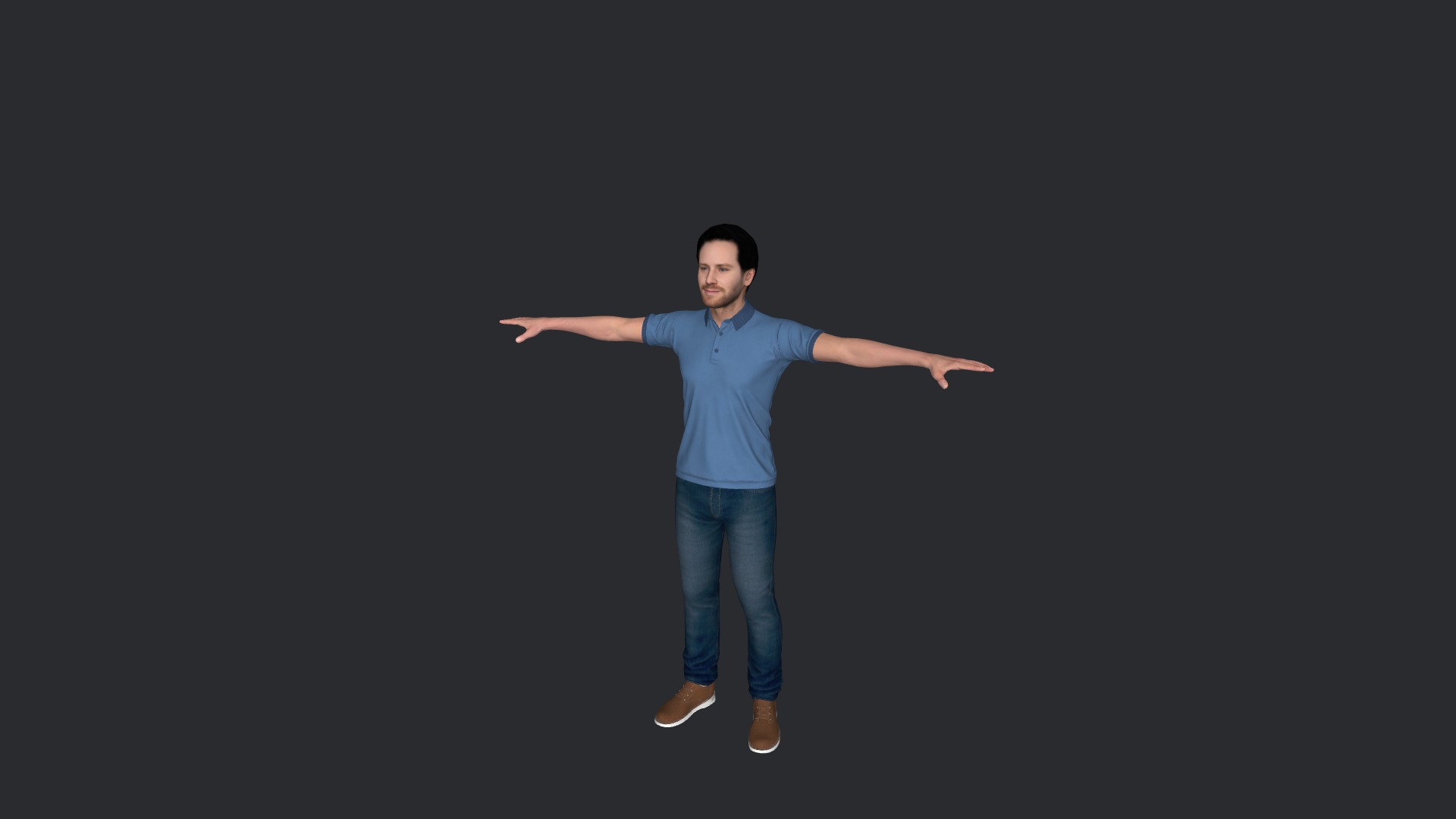 Armie hammer Hyper Realistic Full Body Fully Rigged Character Low-poly 3D model_28