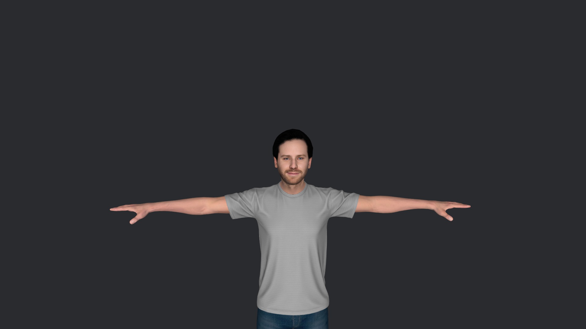 Armie hammer Hyper Realistic Full Body Fully Rigged Character Low-poly 3D model_20