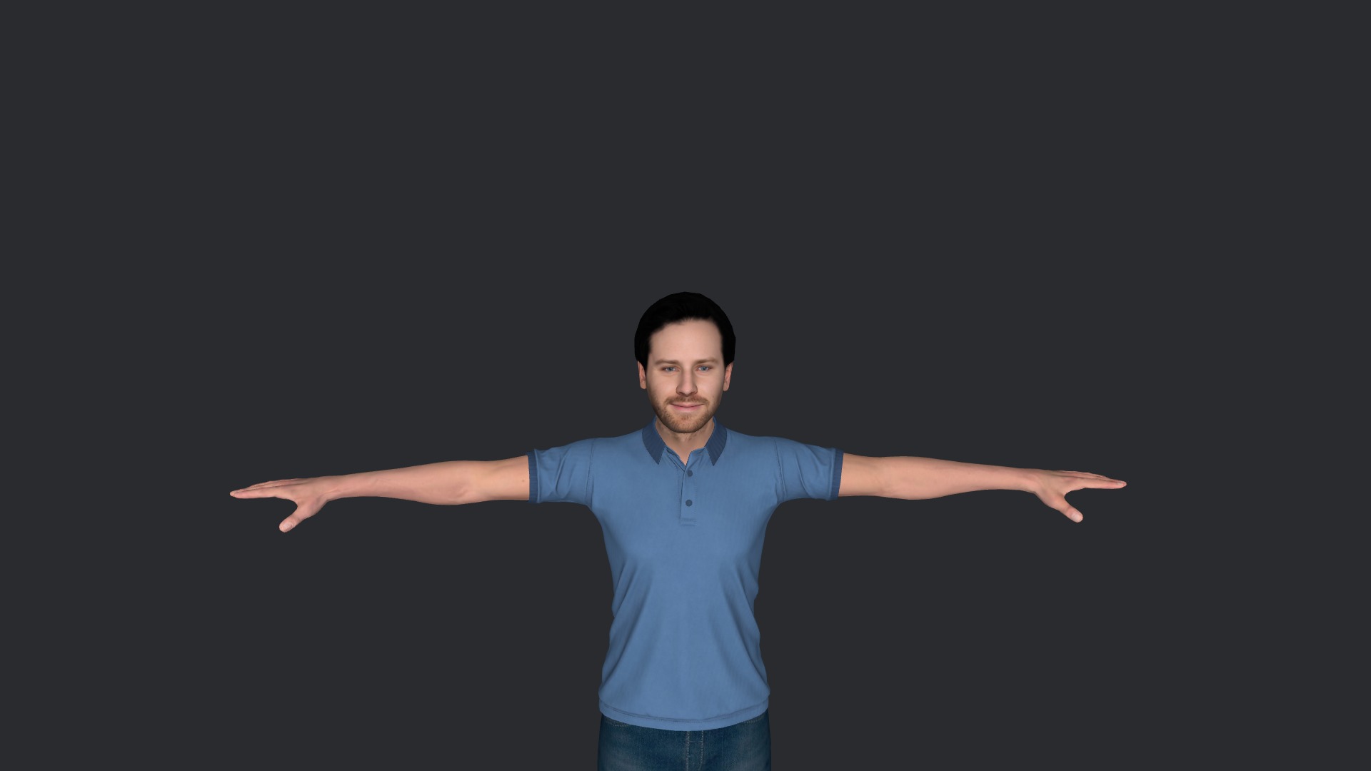 Armie hammer Hyper Realistic Full Body Fully Rigged Character Low-poly 3D model_22