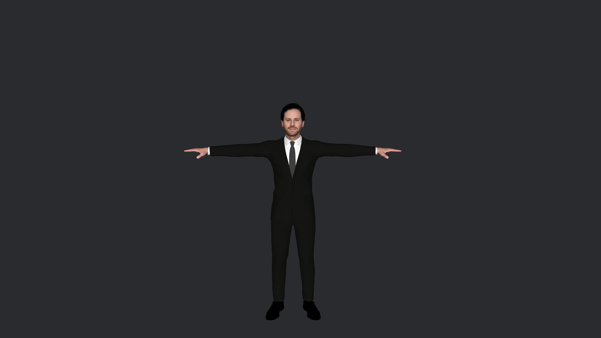 Armie hammer Hyper Realistic Full Body Fully Rigged Character Low-poly 3D model_3