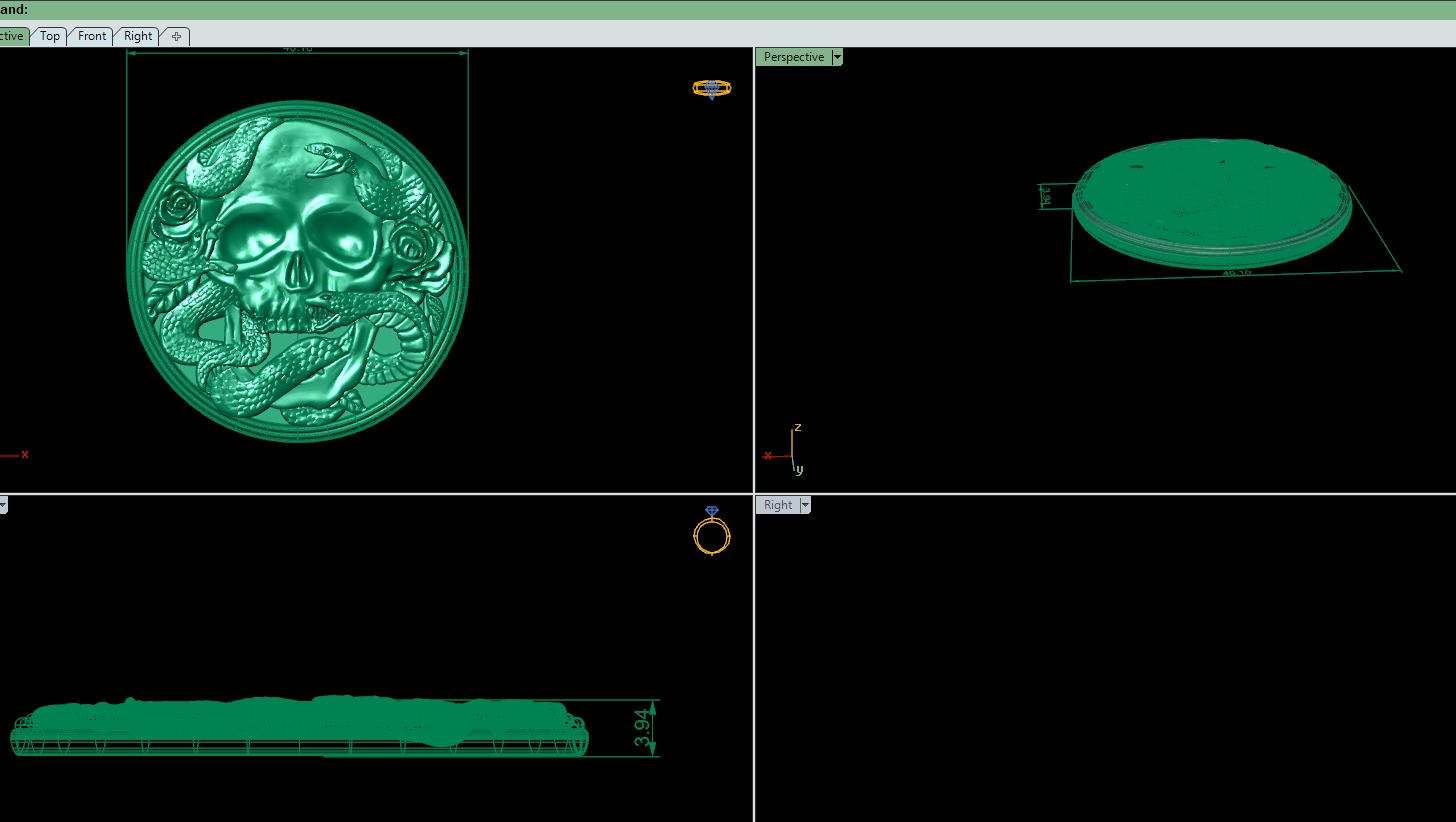 Rose Brooch 3D print model_2