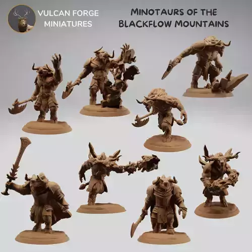 Elemental minotaur warriors bundle - pre supported