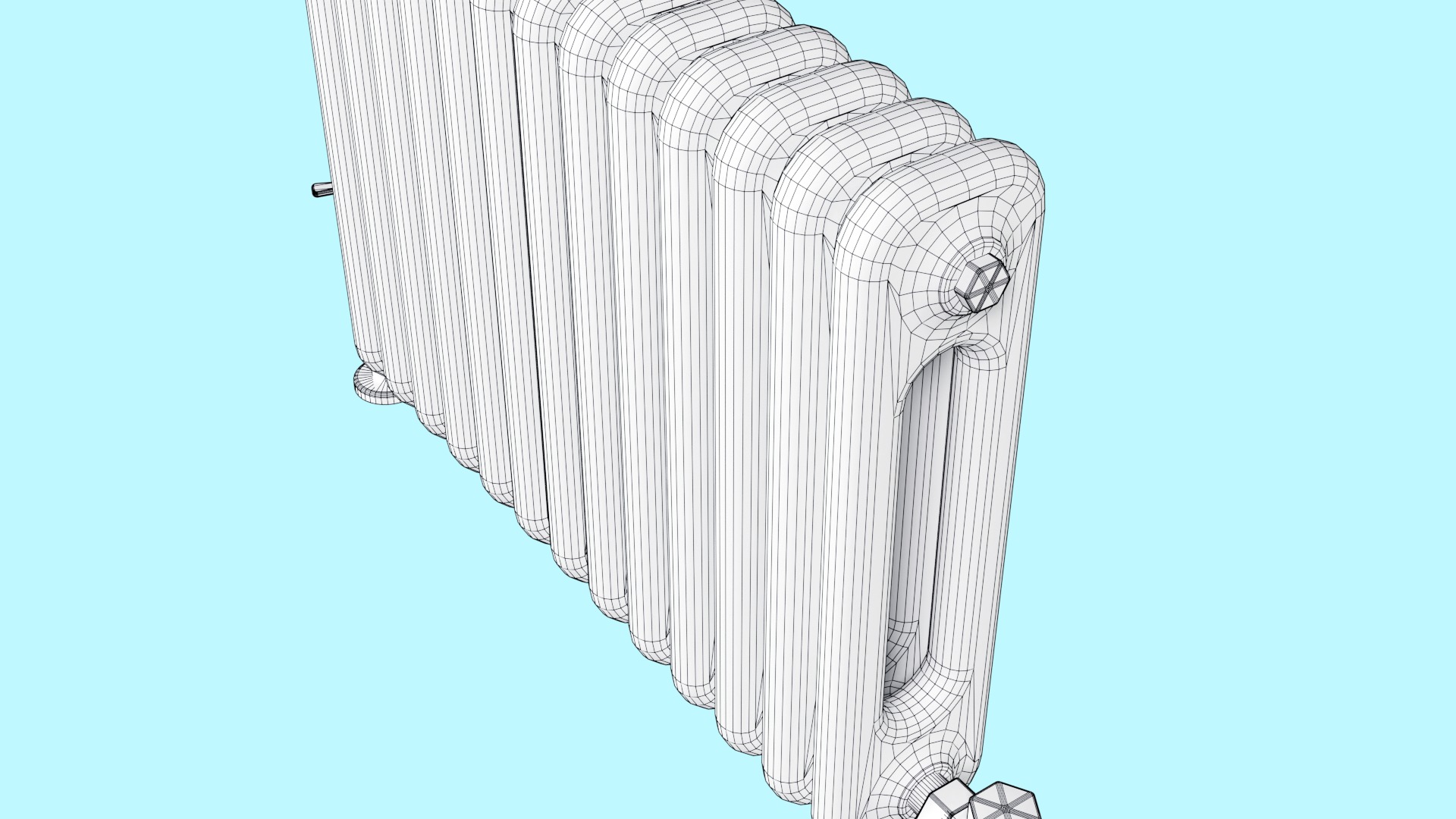 Low-poly Radiator Heater Low-poly 3D model_12