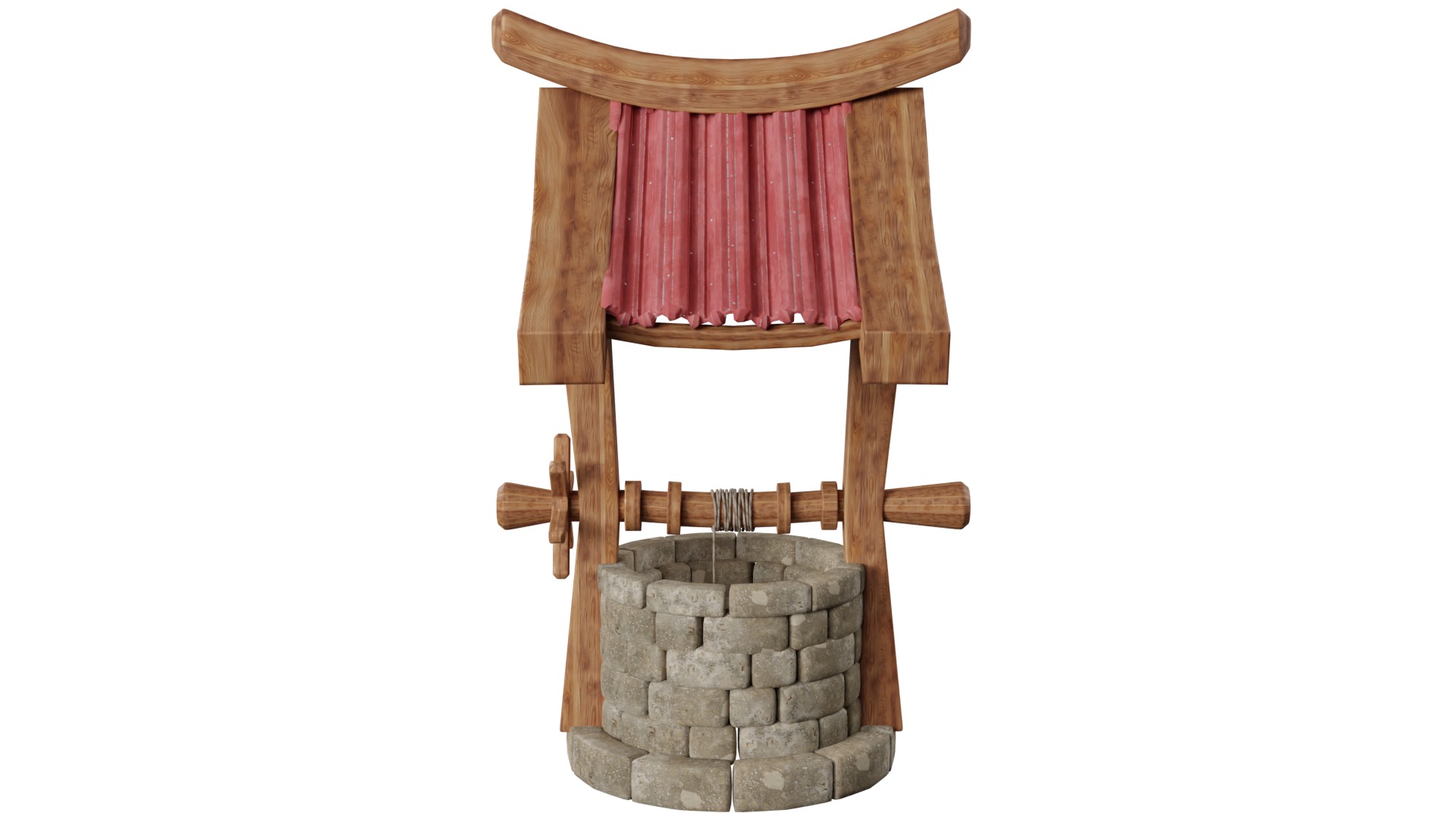 Water Well 3D model_5