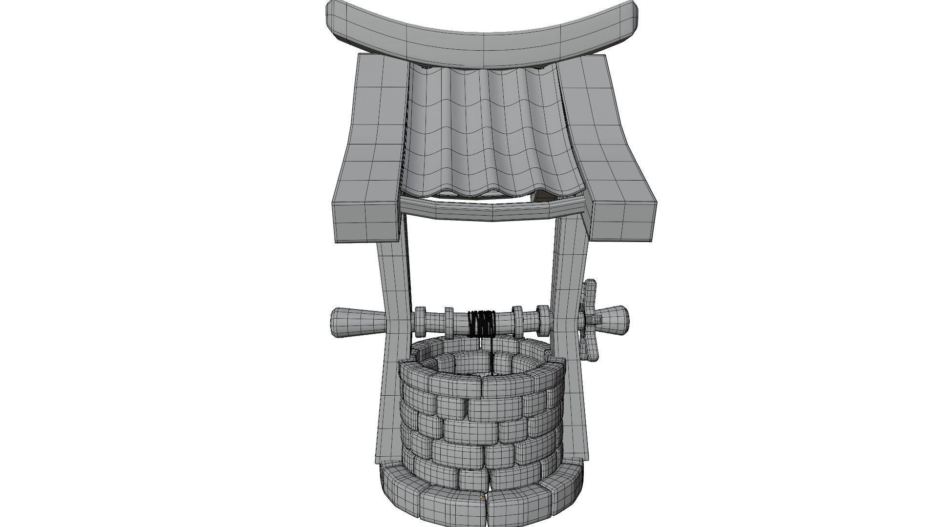 Water Well 3D model_9