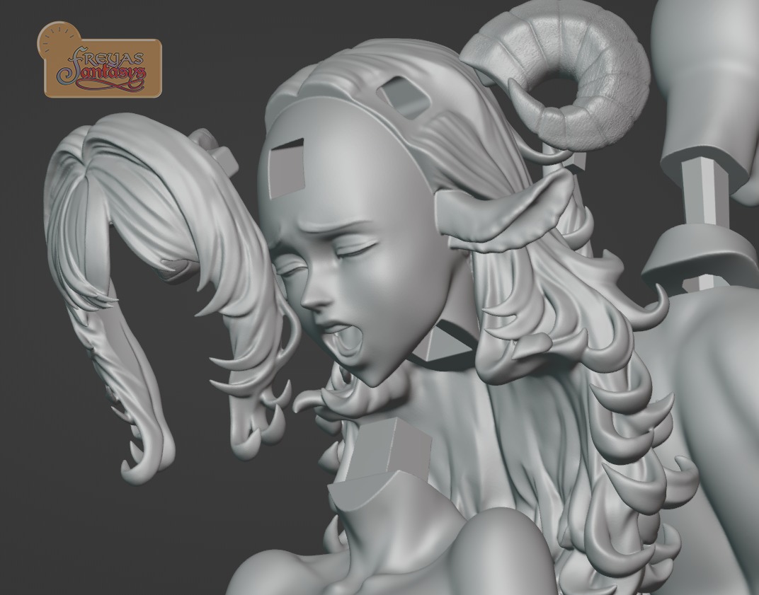 Freya X Luna - Pillow Fun Time - Lonely Pillow Colab 3D print model_12