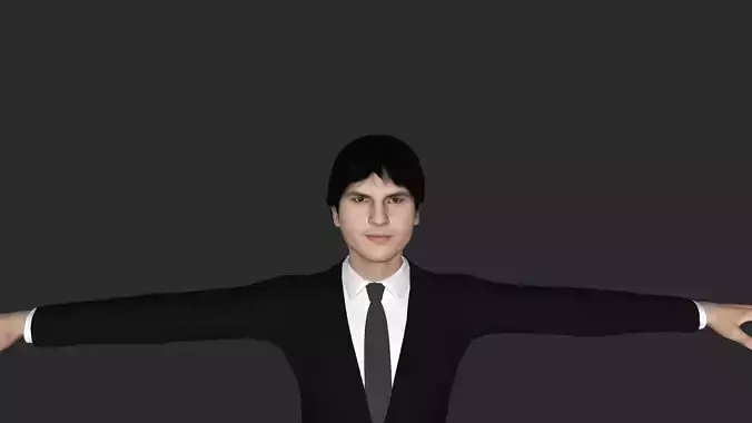 Ashton Kutcher Hyper Realistic Full Body Fully Rigged Character