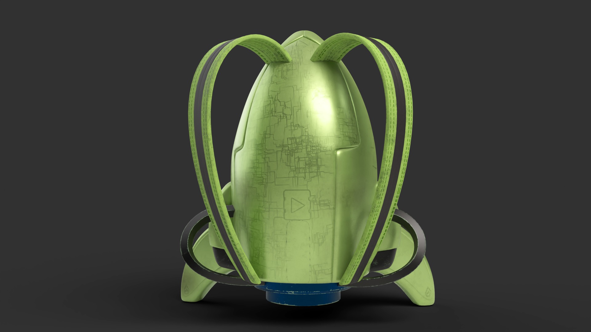 Futuristic Bag 3D model_9