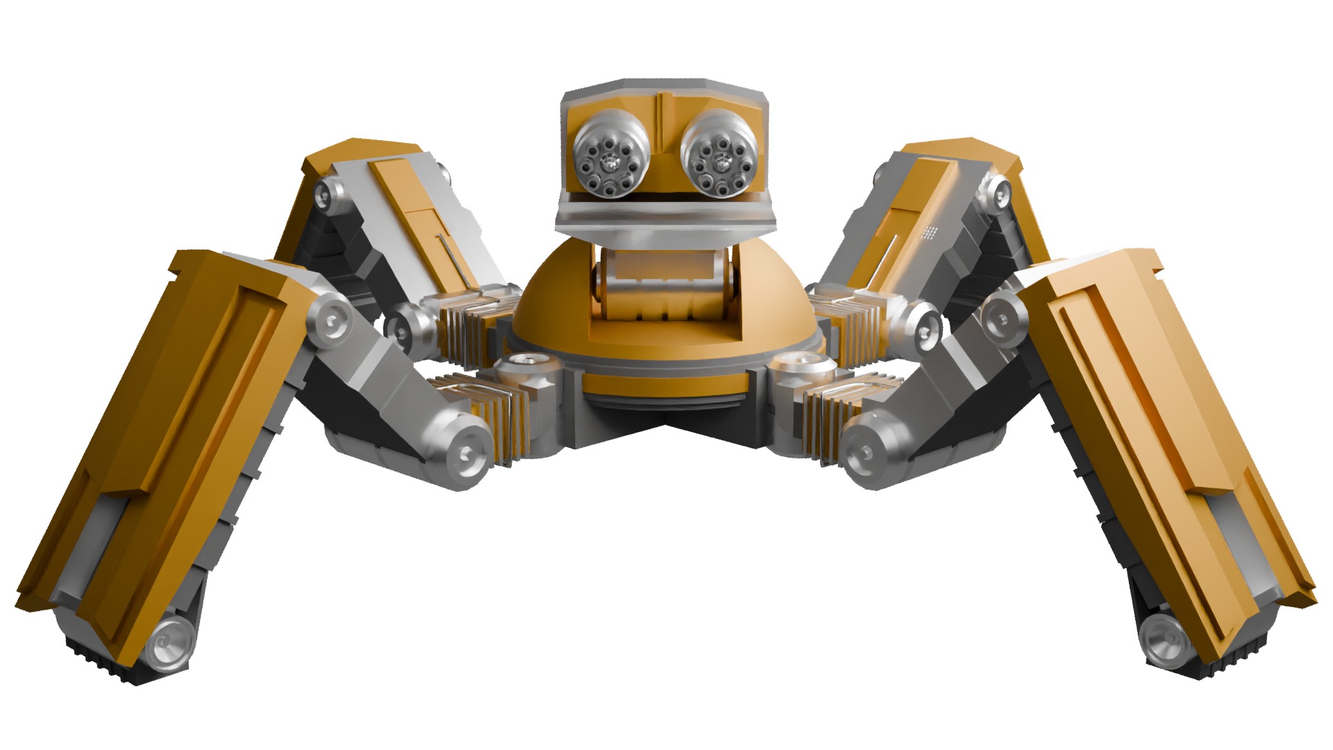 Mechanical War Robot 3D model_5