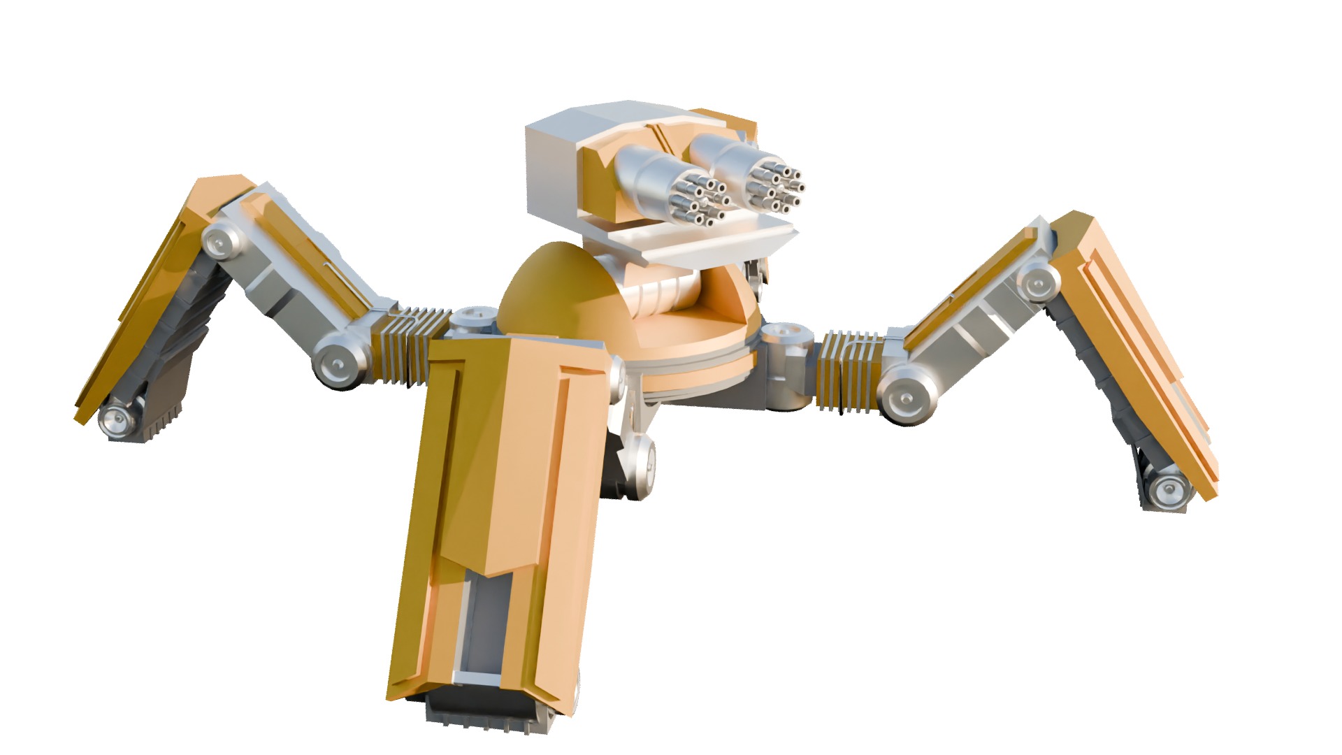 Mechanical War Robot 3D model_1