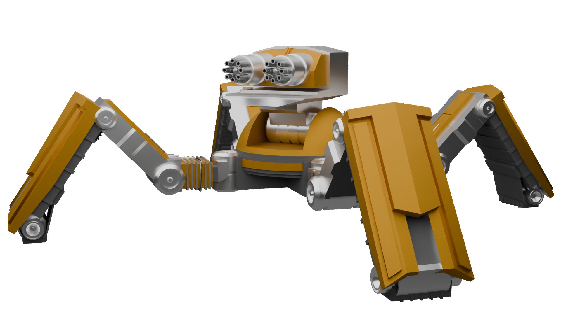 Mechanical War Robot 3D model_2