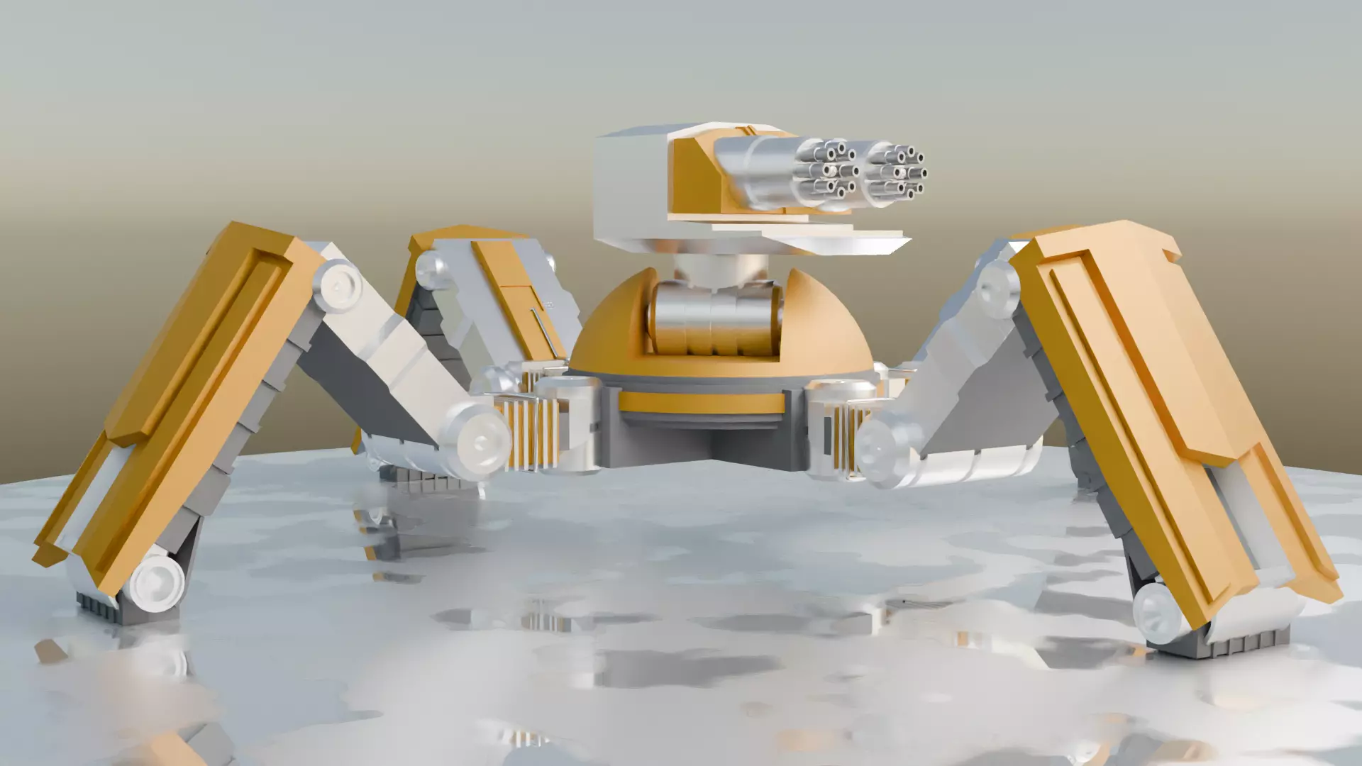 Mechanical War Robot 3D model_0