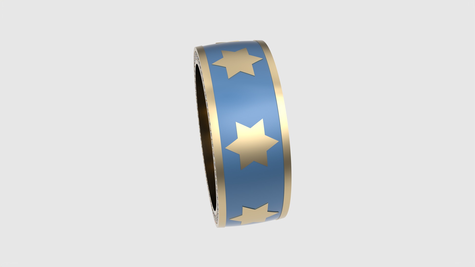 Star of David Enamel Ring JDBCo 3D print model_20
