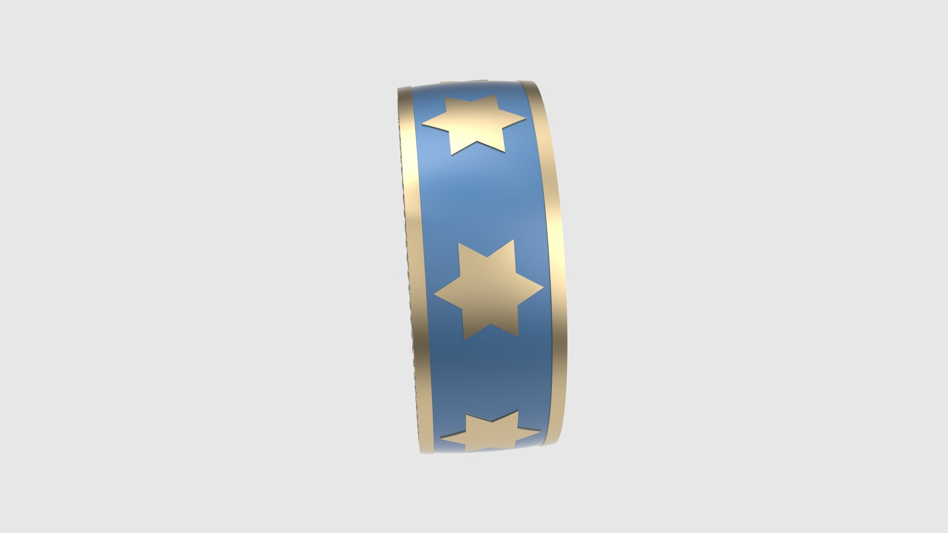 Star of David Enamel Ring JDBCo 3D print model_27