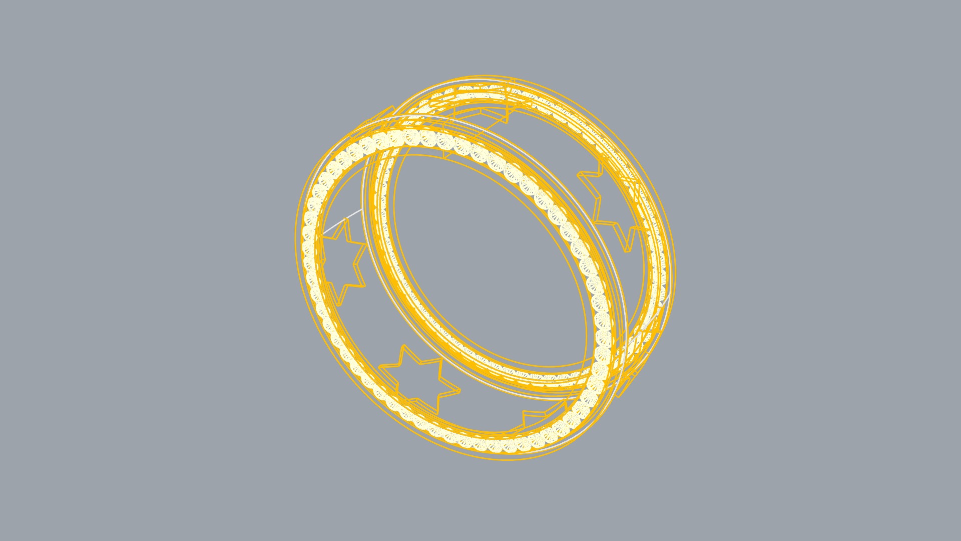 Star of David Enamel Ring JDBCo 3D print model_8