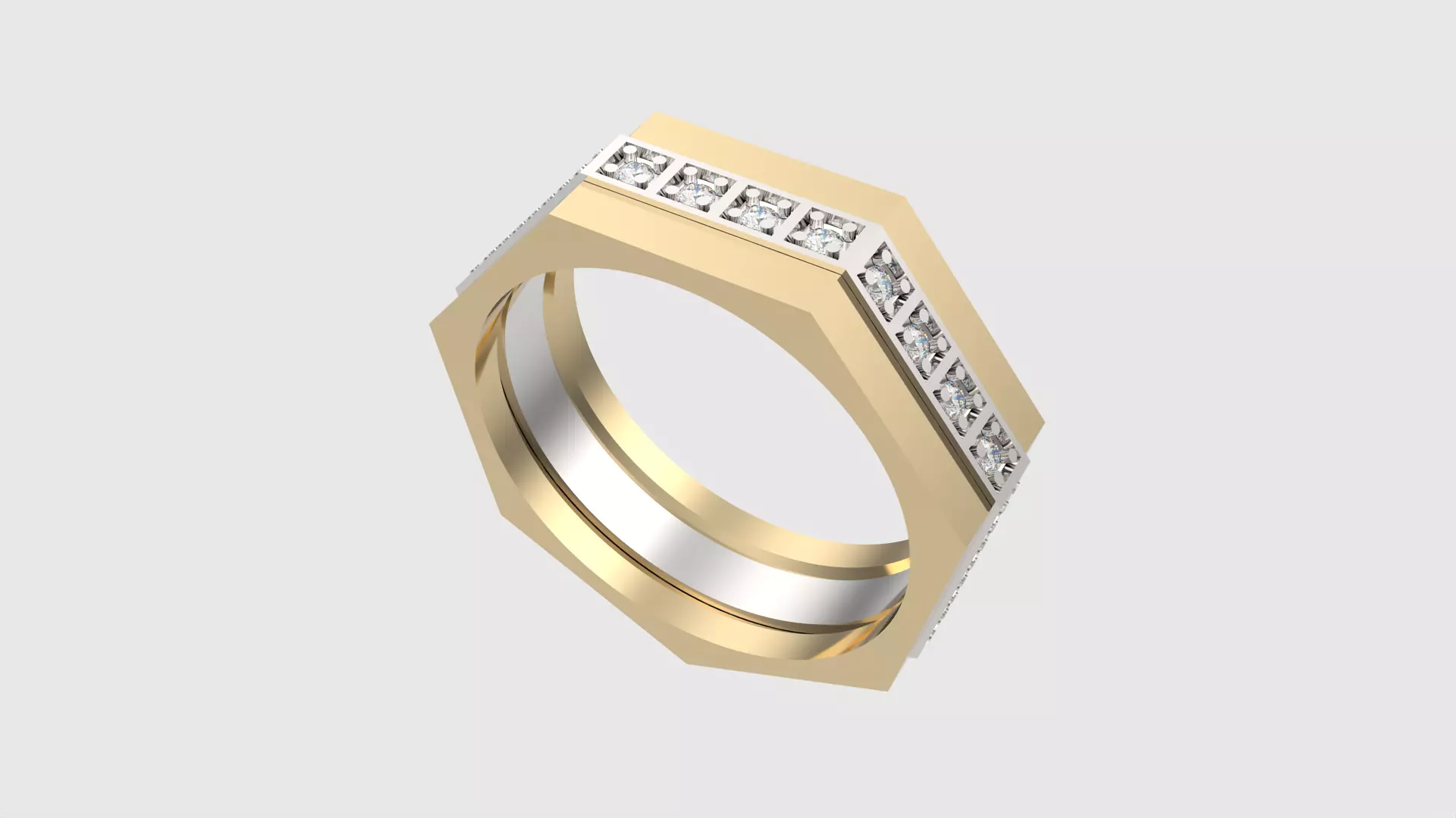 Lucky Heptagon Wedding Ring JDBCo 3D print model