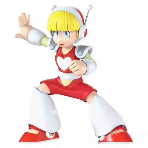 Mega Man 1 - Wish Girl - Roll 3D print model