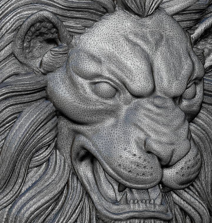 Lion Pendant - Print Model 3D print model_8