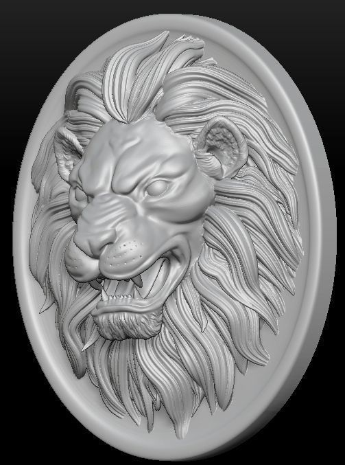 Lion Pendant - Print Model 3D print model_10