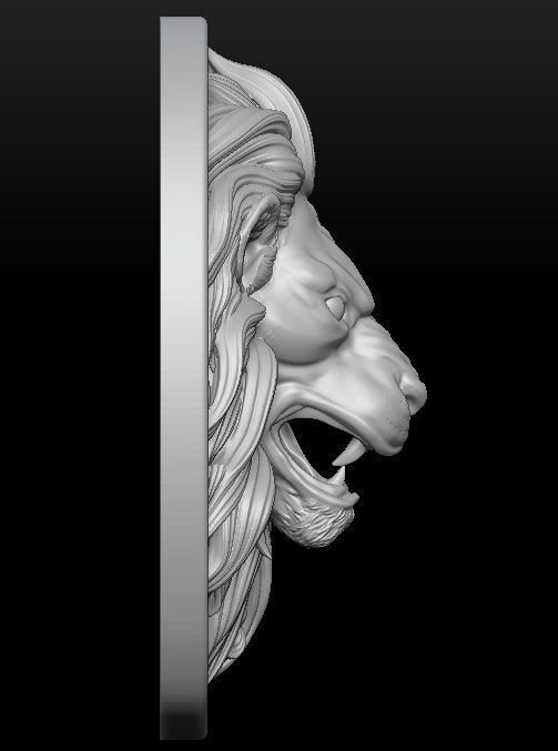 Lion Pendant - Print Model 3D print model_9