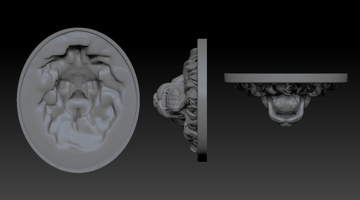 Lion Pendant - Print Model 3D print model_6