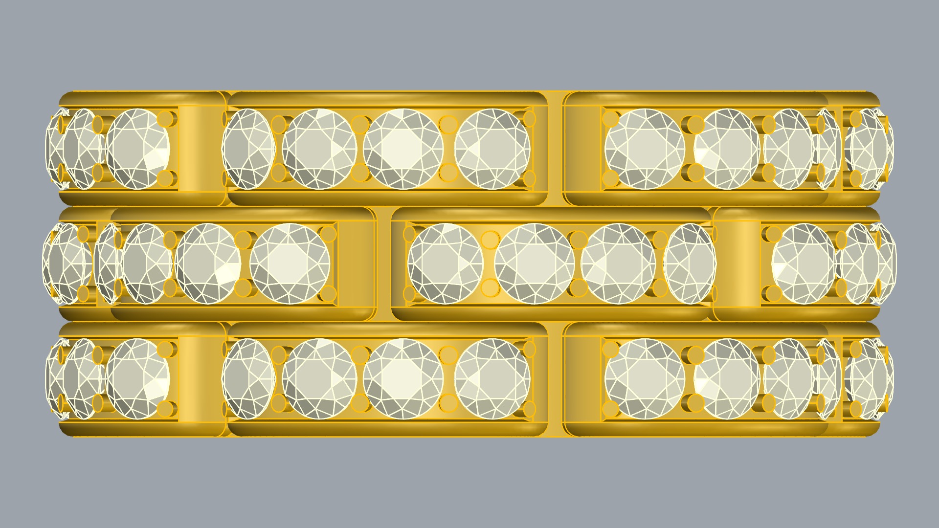 Flexible Chain Links Distinct Wedding Ring JDBCo 3D print model_13