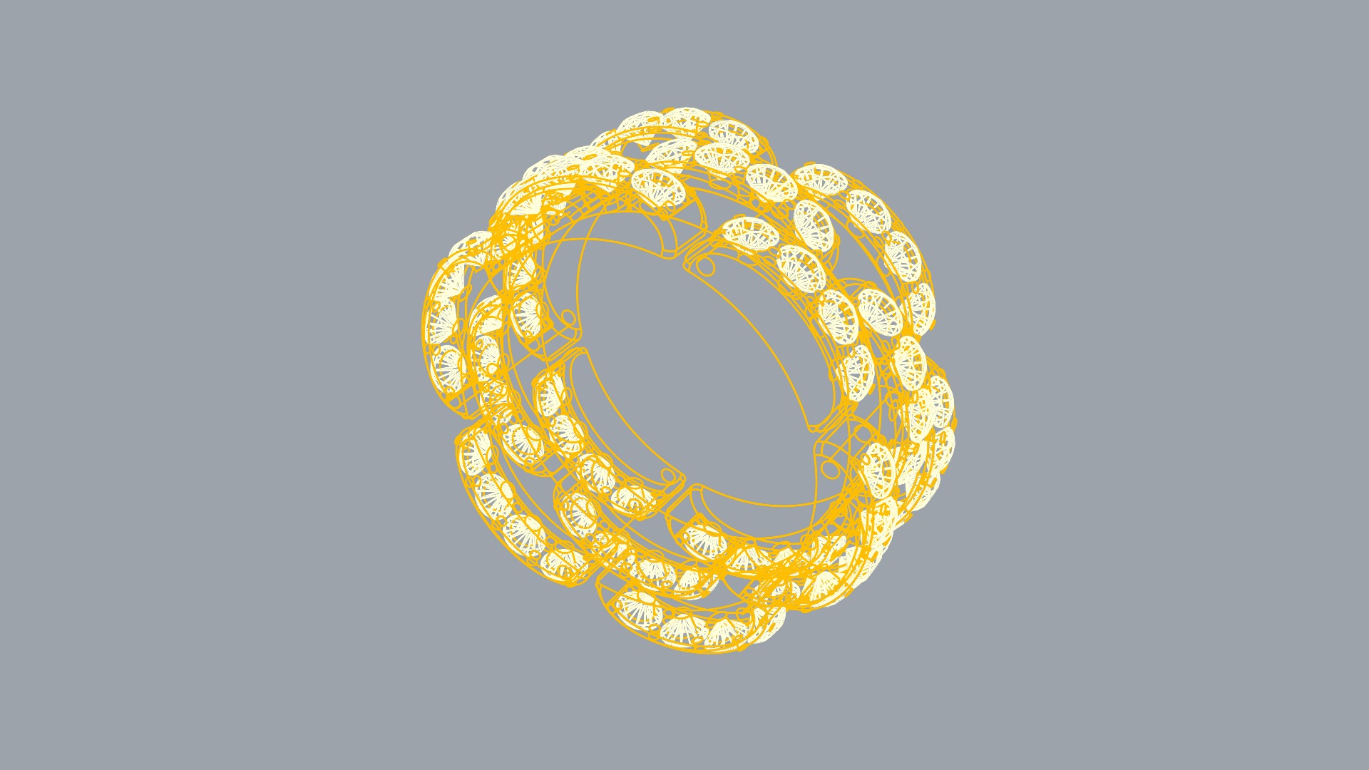 Flexible Chain Links Distinct Wedding Ring JDBCo 3D print model_8