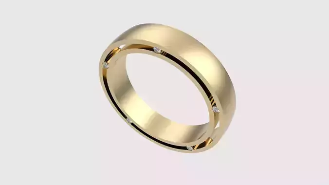 Timeless Wedding Ring with Subtle Accents JDBCo