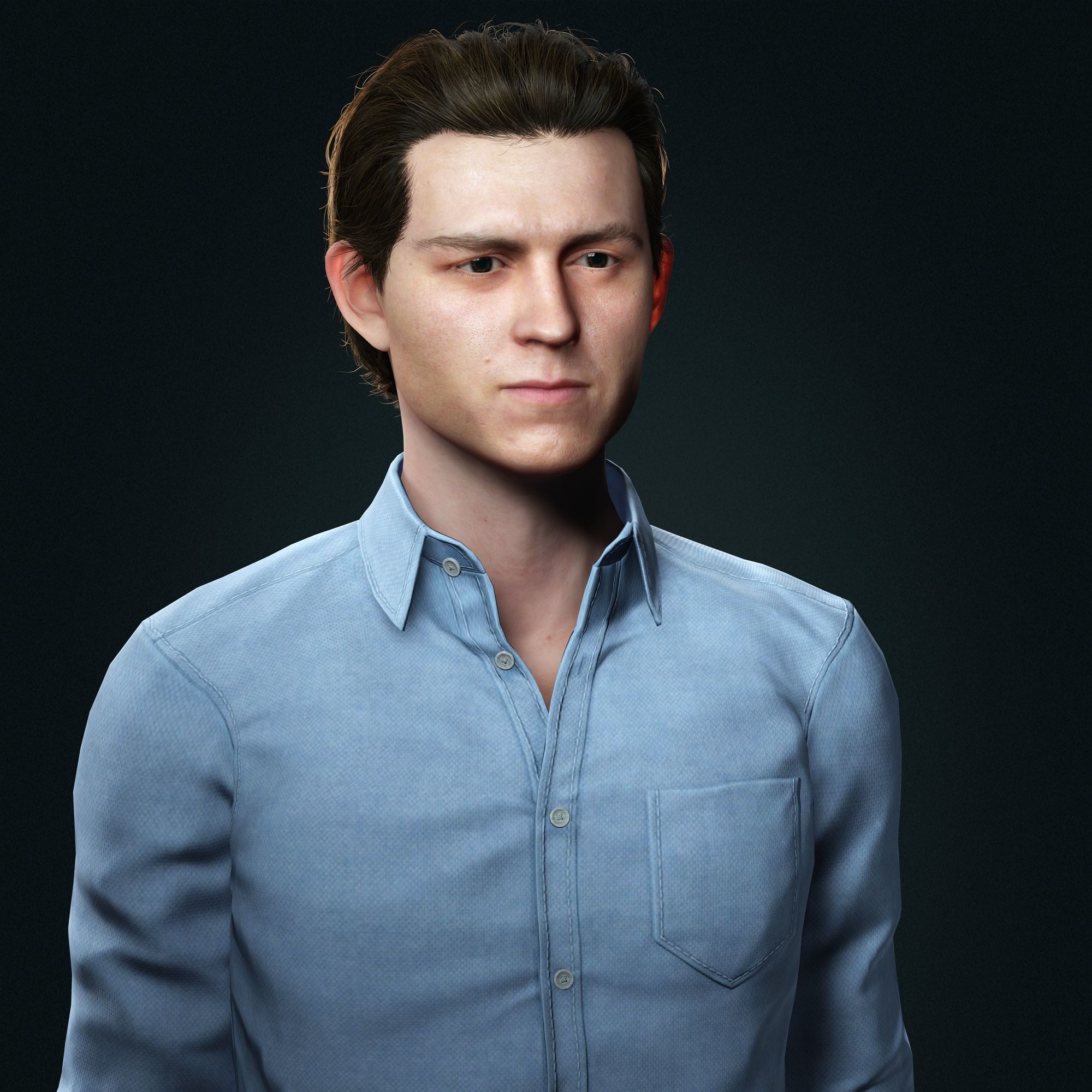 Tom Holland Character 3D Model Low-poly 3D model_6