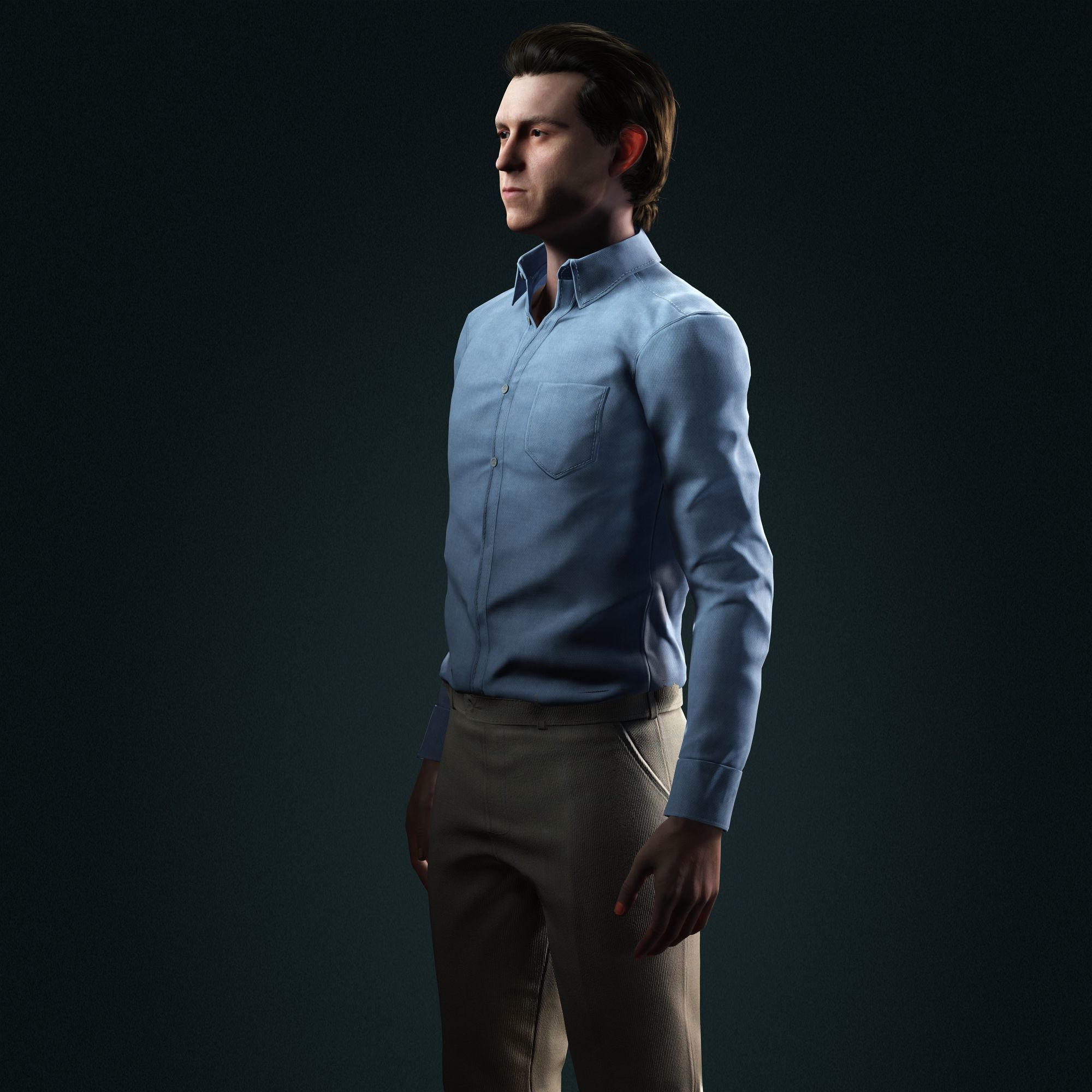 Tom Holland Character 3D Model Low-poly 3D model_8