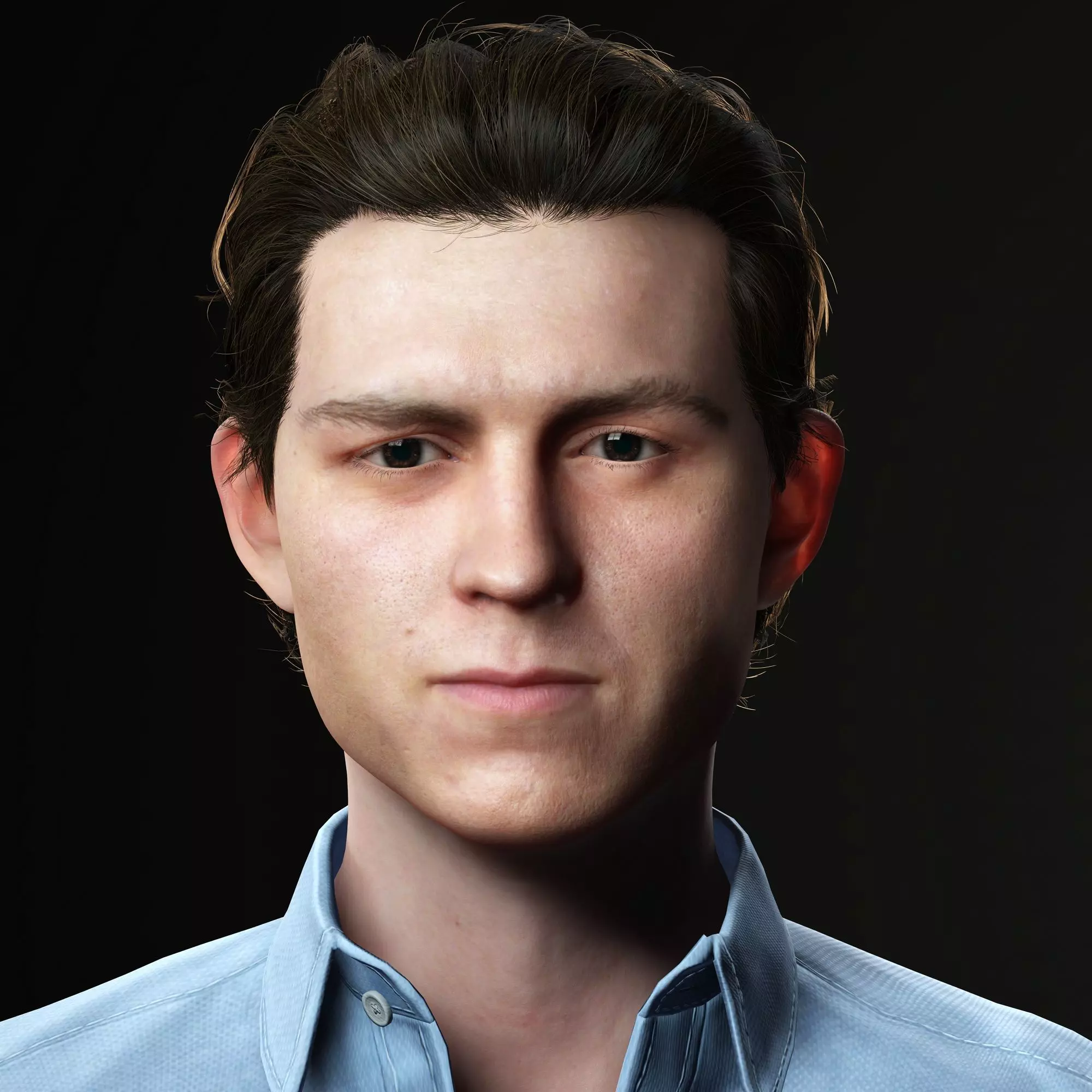 Tom Holland Character 3D Model Low-poly 3D model_0