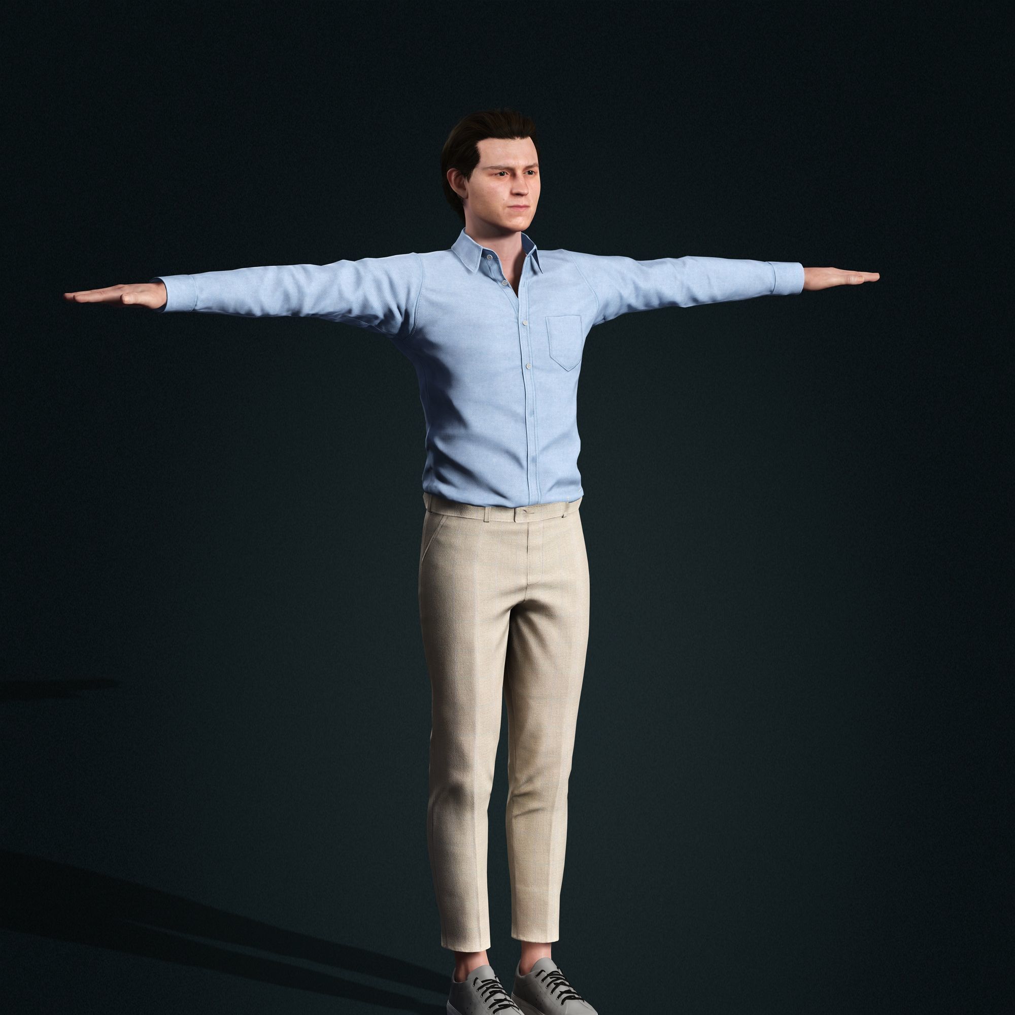 Tom Holland Character 3D Model Low-poly 3D model_11