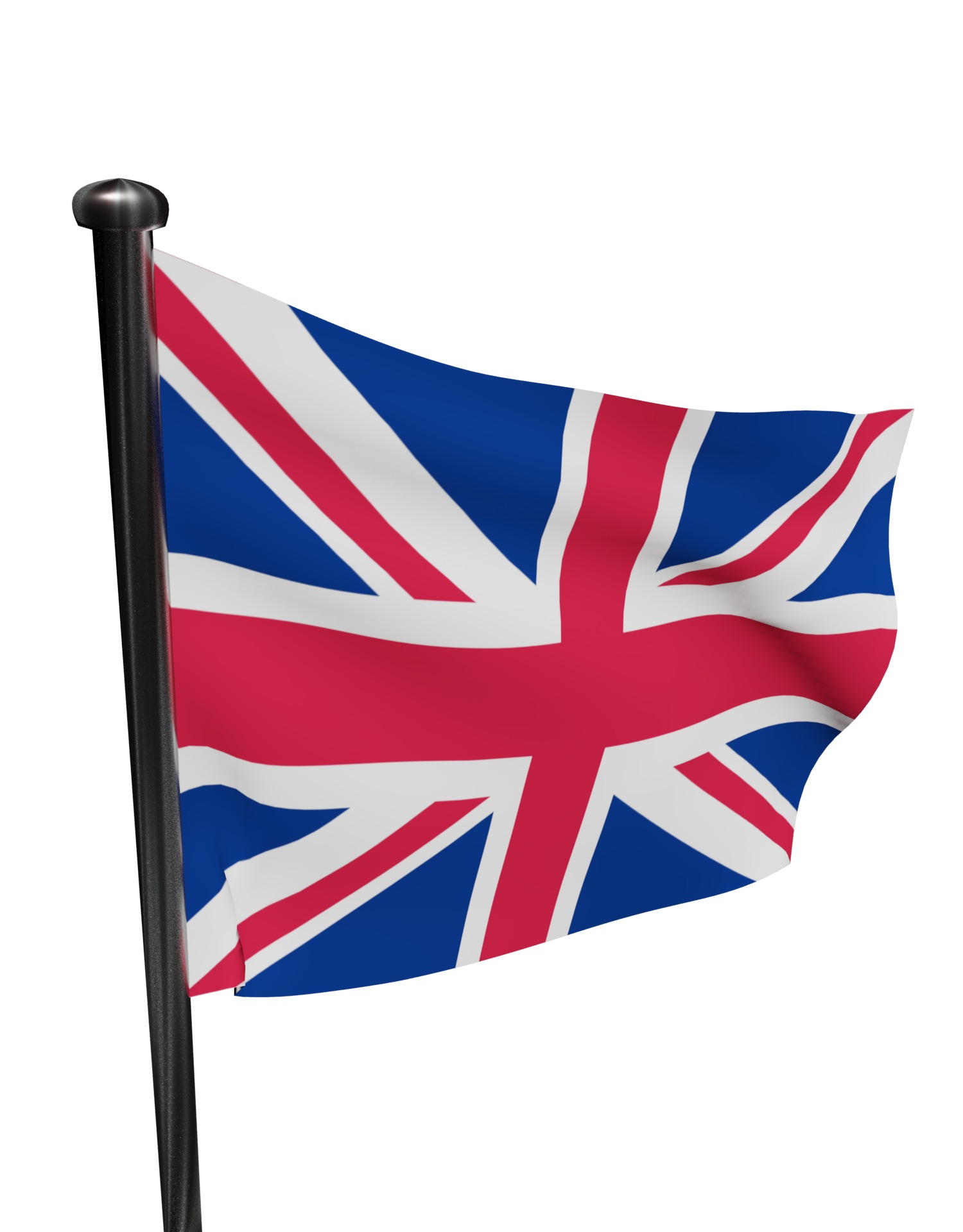 United Kingdom flag UK 3D model_2