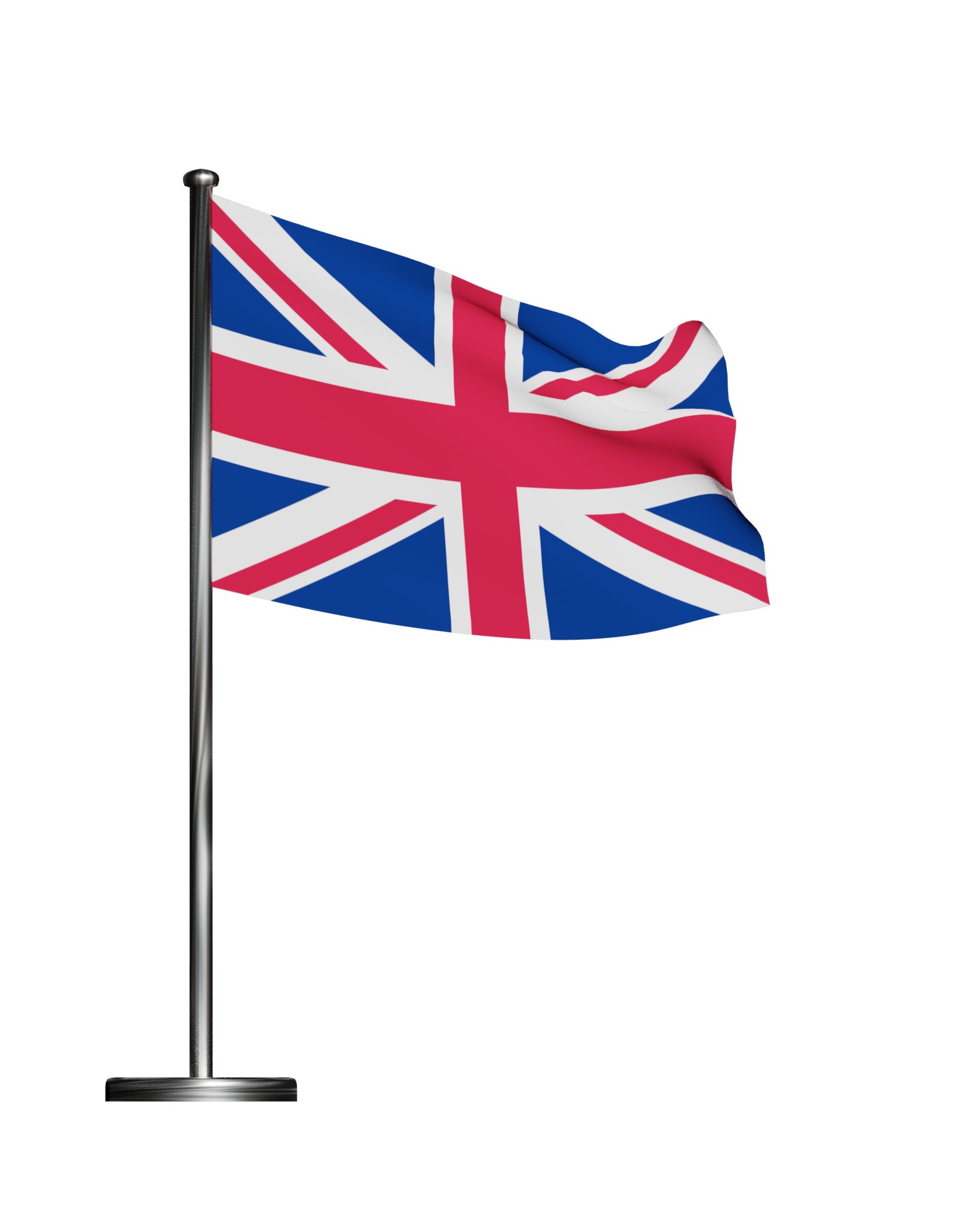 United Kingdom flag UK 3D model_5