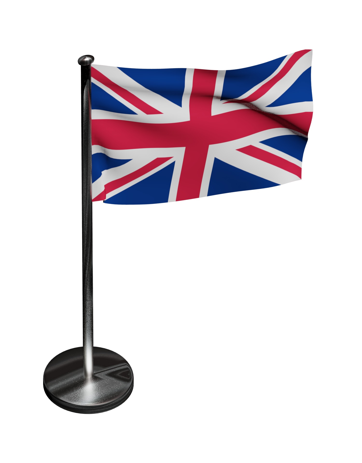 United Kingdom flag UK 3D model_7