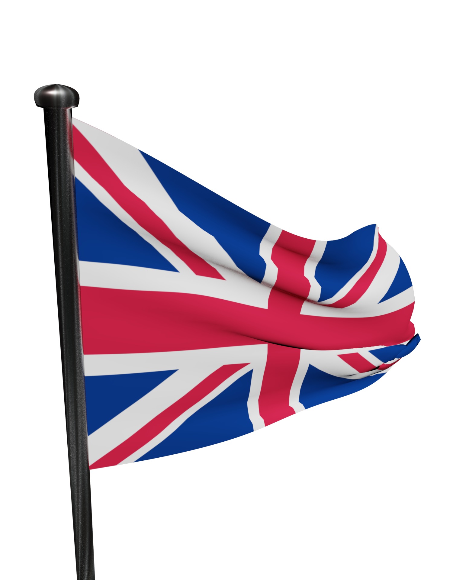 United Kingdom flag UK 3D model_24