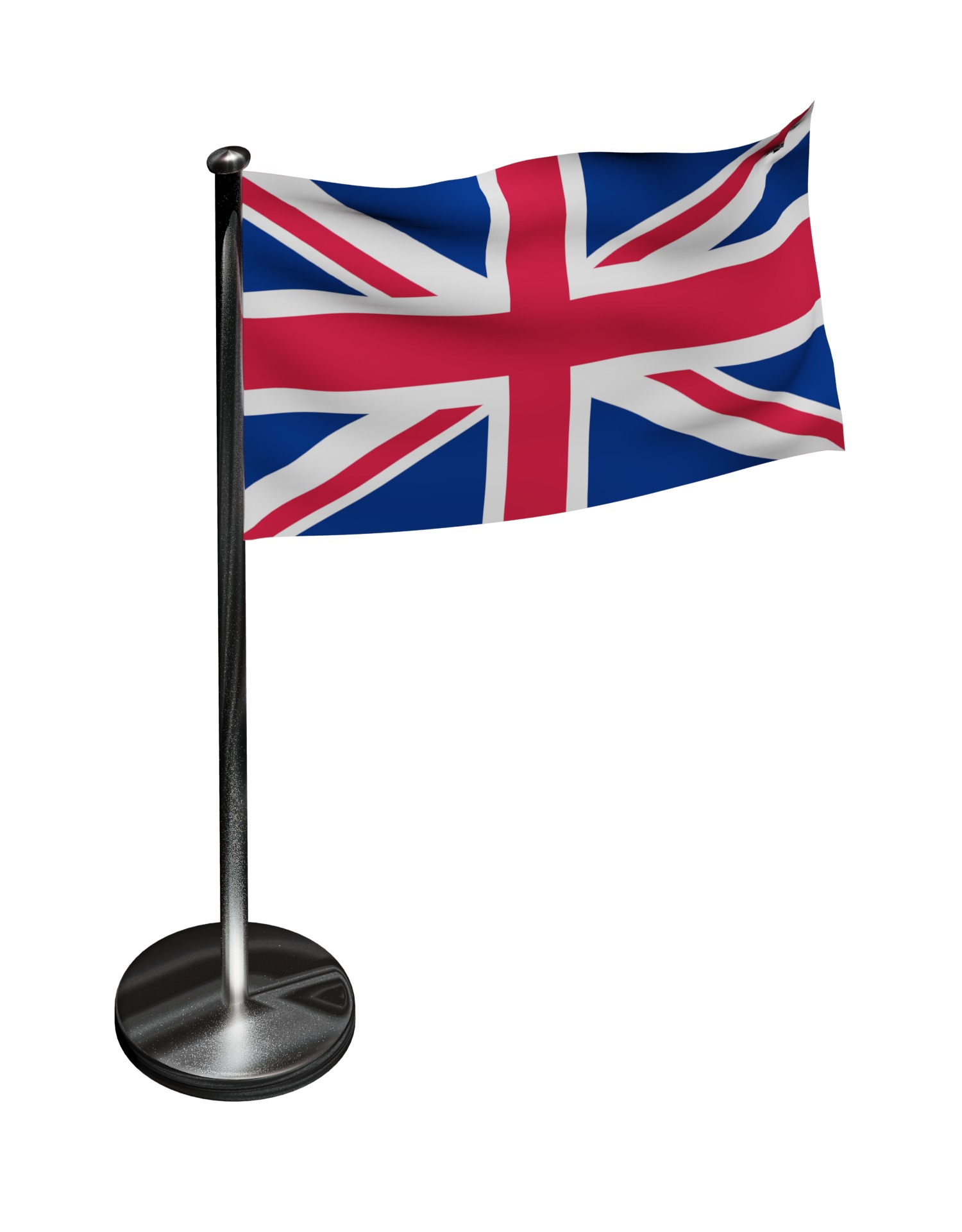United Kingdom flag UK 3D model_11