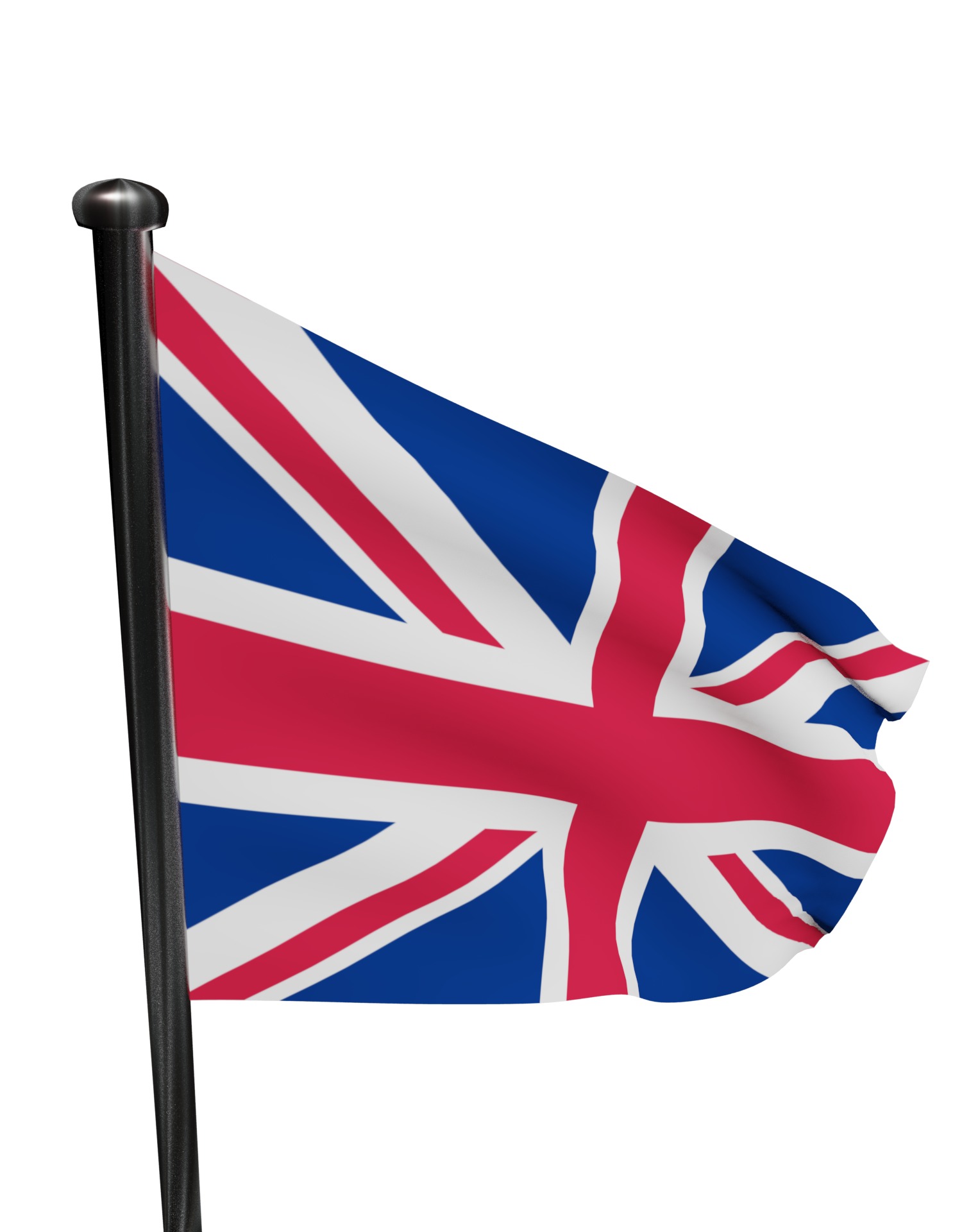 United Kingdom flag UK 3D model_28