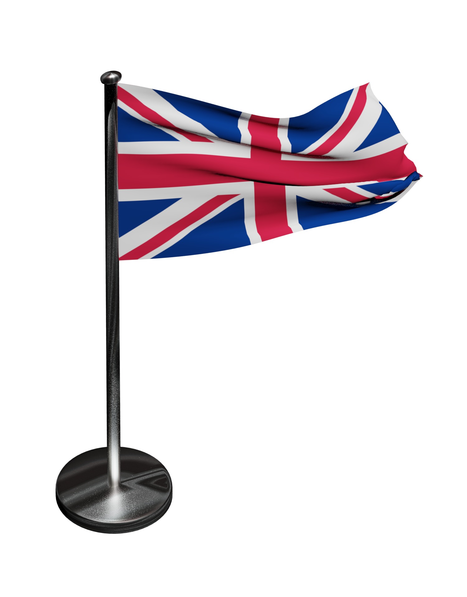 United Kingdom flag UK 3D model_3