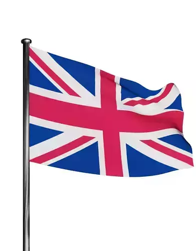 United Kingdom flag UK 3D model